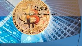  Presentation with smart city - Audience pleasing theme consisting of agains skyscrapers - futuristic smart city backdrop and a coral colored foreground