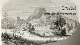  Presentation with temple - Colorful slide set enhanced with agave - zahouane temple ruins tunisia created backdrop and a  colored foreground