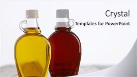  Presentation with syrup - Audience pleasing slides consisting of agave syrup and maple syrup backdrop and a sky blue colored foreground