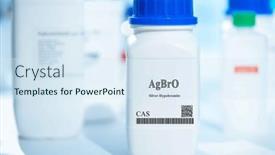  Presentation with plastic packaging - Theme with agbro-silver-hypobromite-cas-chemical background and a sky blue colored foreground