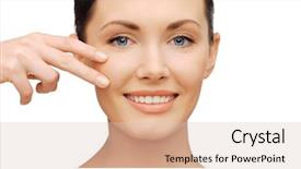  Presentation with anti age - Audience pleasing slide set consisting of creme anti age - healthcare and beauty concept backdrop and a lemonade colored foreground