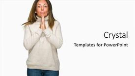  Presentation with together puzzle pieces beautiful - PPT theme enhanced with age adult woman wearing winter background and a white colored foreground