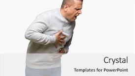  Presentation with stomach disease - Cool new PPT layouts with age arab man wearing sport backdrop and a white colored foreground
