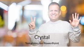  Presentation with arab - Audience pleasing presentation theme consisting of age arab man wearing sport backdrop and a  colored foreground