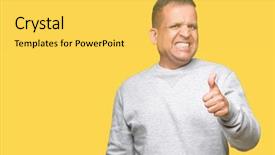  Presentation with arab - PPT theme with age arab man wearing sport background and a  colored foreground