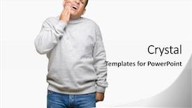  Presentation with arabic music arab man playing - Slide set having age arab man wearing sport background and a white colored foreground