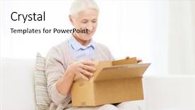  Presentation with shipping - Colorful presentation enhanced with age delivery mail shipping backdrop and a white colored foreground