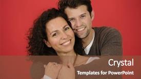  Presentation with difference - Audience pleasing presentation theme consisting of age difference - studio shot portrait of happy backdrop and a  colored foreground