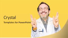  Presentation with autoimmune disease medical concept - PPT layouts with age doctor men wearing medical background and a  colored foreground