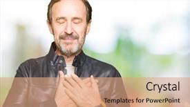  Presentation with black babies hands and feet - Colorful PPT theme enhanced with age handsome man wearing black backdrop and a coral colored foreground