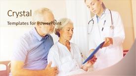  Presentation with health-care - Slides having age health care and people background and a  colored foreground