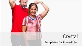  Presentation with love - Colorful slides enhanced with age hispanic couple in love backdrop and a  colored foreground