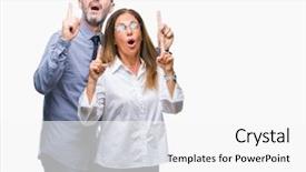  Presentation with love and proposal - Amazing PPT theme having age hispanic couple in love backdrop and a white colored foreground