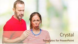  Presentation with love - Cool new theme with age hispanic couple in love backdrop and a soft green colored foreground