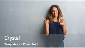  Presentation with child drinking water from glass - Colorful PPT theme enhanced with age hispanic woman drinking glass backdrop and a gray colored foreground