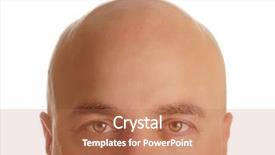  Presentation with bald - Theme enhanced with age man with bald head background and a  colored foreground