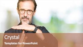  Presentation with time is running out - Audience pleasing PPT theme consisting of age priest man wearing catholic backdrop and a coral colored foreground