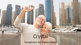  Presentation with asia tourism - Cool new PPT theme with age tourism travel technology backdrop and a soft green colored foreground