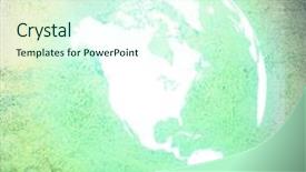  Presentation with aged map - Presentation consisting of aged america map-vintage artwork background and a cool aqua colored foreground