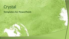  Presentation with aged map - PPT theme consisting of aged america map-vintage artwork background and a mint green colored foreground