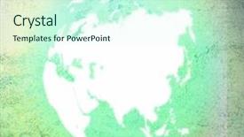  Presentation with aged map - Presentation design enhanced with aged asia map-vintage artwork background and a  colored foreground