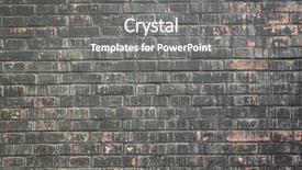  Presentation with red brick wall - Colorful PPT theme enhanced with aged brick wall in black backdrop and a gray colored foreground