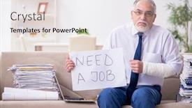  Presentation with aged - Slide set consisting of aged-businessman-employee-working background and a lemonade colored foreground