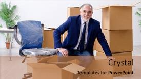  Presentation with moving for education - Amazing presentation having aged businessman moving to new backdrop and a  colored foreground