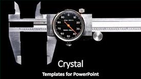  Presentation with aged - Presentation theme consisting of calibrate - aged caliper on black background and a black colored foreground