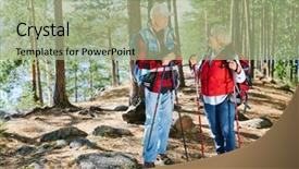  Presentation with next - Slide deck with aged-couple-deciding and a  colored foreground