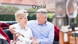  Presentation with physiotherapy aged care - Slide set with aged couple sitting in horse background and a lemonade colored foreground