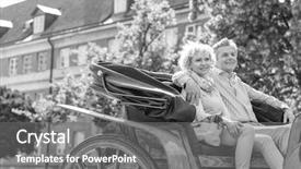  Presentation with physiotherapy aged care - Cool new presentation theme with aged couple sitting in horse backdrop and a  colored foreground