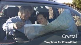  Presentation with aged map - Colorful presentation enhanced with aged couple with a map backdrop and a dark gray colored foreground