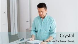  Presentation with nursery newborn child mom nursing - Cool new presentation with aged father with user manual backdrop and a light blue colored foreground