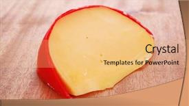  Presentation with cheddar - Theme enhanced with aged french cheddar cheese background and a coral colored foreground