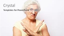  Presentation with grandma - PPT layouts enhanced with aged-grandma-wearing-glasses-showing background and a pink colored foreground