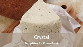  Presentation with aged paper - Slide set enhanced with aged-italian-deli-fresh-blue background and a coral colored foreground