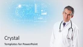  Presentation with tensile test - Colorful presentation theme enhanced with aged neurologist showing the test backdrop and a sky blue colored foreground
