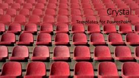  Presentation with exercise n old age - Amazing PPT theme having aged old stadium grandstand stands pattern backdrop and a red colored foreground