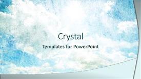  Presentation with sky - Audience pleasing slide deck consisting of aged paper texture - cloudy sky background backdrop and a  colored foreground