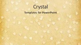  Presentation with aged paper - Presentation theme having aged paper texture paper with hearts background and a lemonade colored foreground