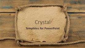  Presentation with aged wood - Colorful slide deck enhanced with aged-paper-with-rope-frame backdrop and a coral colored foreground