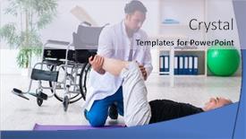  Presentation with injury - Audience pleasing slide deck consisting of aged-patient-recovering-from-injury backdrop and a lemonade colored foreground