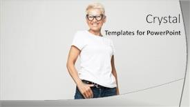  Presentation with maturity - PPT theme enhanced with aged-people-lifestyle-and-maturity background and a light gray colored foreground