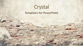  Presentation with texture - PPT theme enhanced with aged street wall background texture background and a cream colored foreground