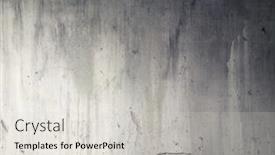  Presentation with wall street - Cool new presentation design with aged-street-wall-background-texture backdrop and a light gray colored foreground