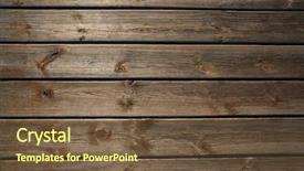  Presentation with aged wood - Cool new slide deck with aged weathered wood plank board backdrop and a tawny brown colored foreground
