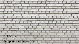  Presentation with brick wall texture - Cool new PPT layouts with aged white brick wall seamless texture backdrop and a light gray colored foreground