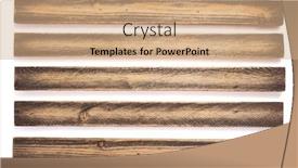  Presentation with aged - Audience pleasing theme consisting of aged-wooden-board-beam backdrop and a coral colored foreground