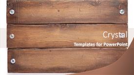  Presentation with aged - Presentation theme with aged-wooden-board-isolated background and a coral colored foreground